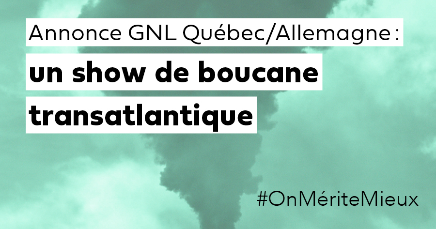 Communiqué - Annonce GNL Québec-Hanseatic : un show de boucane transatlantique