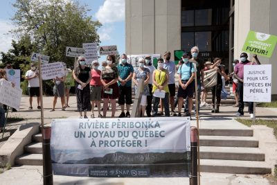 Manifestation rivière Péribonka