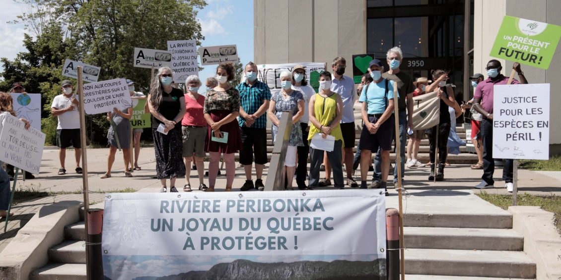 Manifestation rivière Péribonka