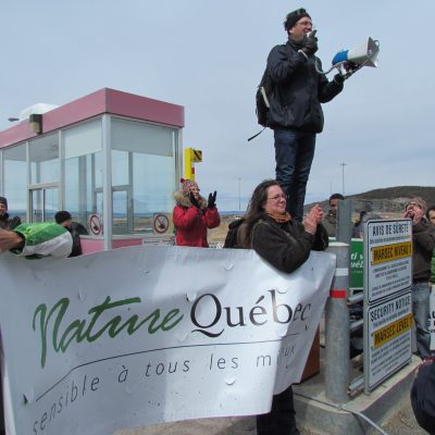Actions contre le terminal pétrolier d’Énergie Est à Cacouna, 2014