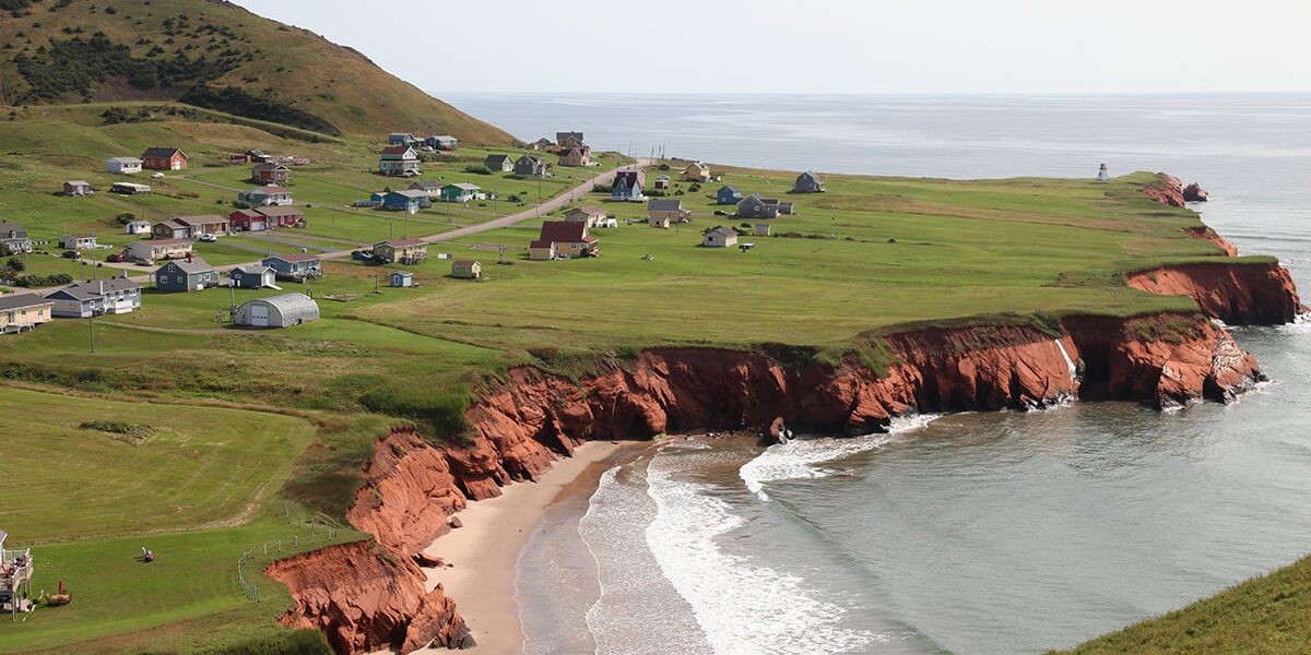 Village de Havre-aux-Maisons aux Îles de la Madeleine.