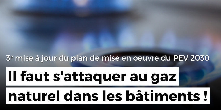 Québec n’a plus le luxe de faire la fine bouche :  il faut s’attaquer au gaz naturel dans les bâtiments !